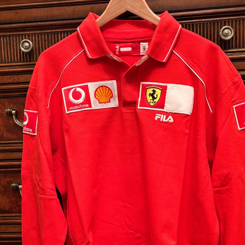 Fila Red Racing-Inspired Zip-Up Sweater - Picture 3 of 4